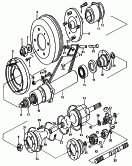 valve lever shaft<br/>brake drum<br/>01.82 - 12.89