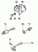 ignition transformer<br/>temperature sensor<br/>speed sensor<br/>lambda probe<br/>01.93 -<br/>further genuine parts for
     this assembly group/model
             see illustration: