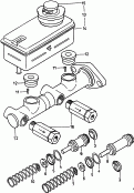 brake master cylinder<br/>individual parts<br/>08.87 - 03.92