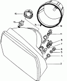 headlights<br/>further genuine parts for
     this assembly group/model
             see illustration:
