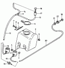 windscreen washer system<br/>further genuine parts for
     this assembly group/model
             see illustration:
