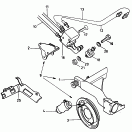 brake pressure reducer<br/>brake pipe<br/>drum brake<br/>for models with
brake pressure regulator