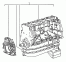 Двигатель в сборе с ТНВД
и сцеплением, однако
без генератора