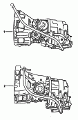 gearbox, complete<br/>3-speed automatic gearbox