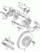 framed calliper disc brakes<br/>brake disc (vented)