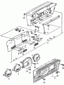 caja de instrumentos y
piezas montadas<br/>p. vehiculos con reloj analog<br/>F 31-M-000 001>>