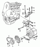 connecting and mounting parts
for alternator