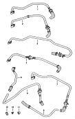vacuum hoses for
brake servo