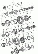 hollow output shaft<br/>gears and shafts
