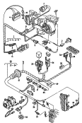 wiring set for compressor
and electric fan<br/>F 8B-N-000 001>><br/>also use:<br/>connecting part<br/>high-pressure switch