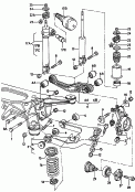 rear axle beam with attachment
parts