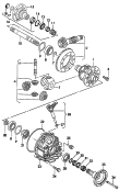 differential<br/>pinion gear set<br/>for 4-speed automatic gearbox