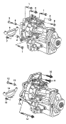 bevestigingsdelen voor motor
en versnellingsbak<br/>voor 5-versnellings schakelbak