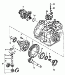 Ausgleichsgetriebe<br/>Achsantrieb<br/>Oelkuehler<br/>fuer 4-Gang-Automatikgetriebe<br/>Allradantrieb