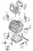 switch and sender on gearbox<br/>electromagnet<br/>conductor foil