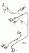 wiring harness for blower<br/>for fresh air duct to load
and passenger compartment
