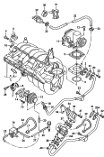 intake system<br/>vacuum system<br/>throttle valve control element