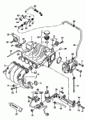 throttle valve control element<br/>vacuum system<br/>intake system<br/>exhaust gas recirculation