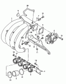 throttle valve control element<br/>vacuum system<br/>intake system<br/>F             >> 8L-V-200 000<br>