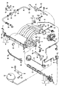 intake system<br/>throttle valve adapter<br/>vacuum system