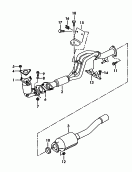 exhaust pipe<br/>catalytic converter