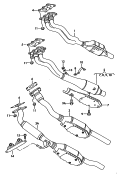 exhaust pipe with catalyst<br/>exhaust pipe with resonator