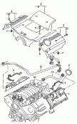 cover for engine compartment<br/>ventilation for cylinder head
cover