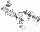rear axle beam with attachment
parts