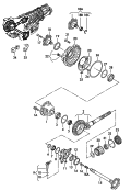 differential<br/>pinion gear set<br/>for 5-speed automatic gearbox