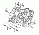 mounting parts for engine and
transmission<br/>5-speed manual transmission