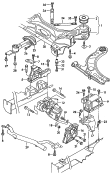 mounting parts for engine and
transmission<br/>for manual gearbox