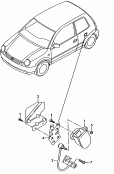 Leuchtweitenregler<br/>fuer Fahrzeuge mit automati-
scher Leuchtweitenregelung