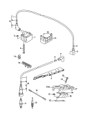 ignition transformer<br/>spark plug<br/>ignition lead