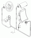 airbag wiring harness<br/>wiring harness adapter for
belt tensioner<br/>adapter wiring harness for
side airbag<br/>airbag wiring harness<br/>steering wheel