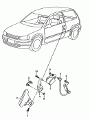 大灯照明距离调节器<br/>用于带照射距离自动调节
的车型