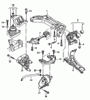 mounting parts for engine and
transmission