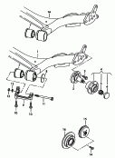 rear axle beam with attachment
parts<br/>see workshop manual