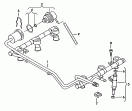 injection valve<br/>pressure regulator<br/>fuel line