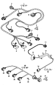 wiring set for bumper<br/>for vehicles with parking
aid