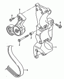 connecting and mounting parts
for alternator<br/>poly-v-belt