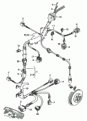 wiring harness section
for lighting