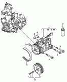 aircocompressor<br/>aansluit- en bevestigings-
delen voor compressor