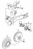 rear axle beam with attachment
parts