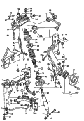 suspension<br/>wishbone<br/>wheel hub<br/>anti-roll bar<br/>F 4D-X-005 501>><br>