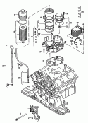 机油泵<br/>机油滤清器<br/>机油滤清器支架<br/>机油尺<br/>油冷却器