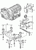 transmission securing parts<br/>6-speed manual transmission