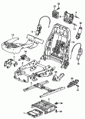 electric parts for seat
and backrest adjustment