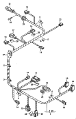 wiring harness for
electrically adjustable seat<br/>for models with electrically
adjustable 12-way seats