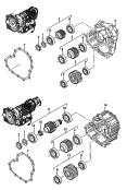 output gear with balancer
housing<br/>for 5-speed automatic gearbox