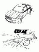 taxi equipment<br/>inscription